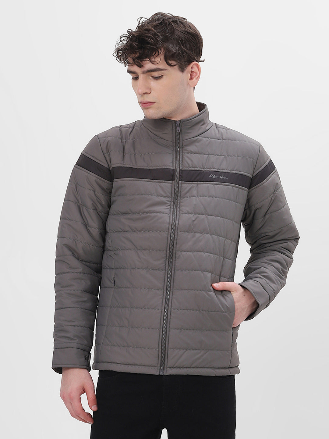 Grey Lightweight Puffer Jacket