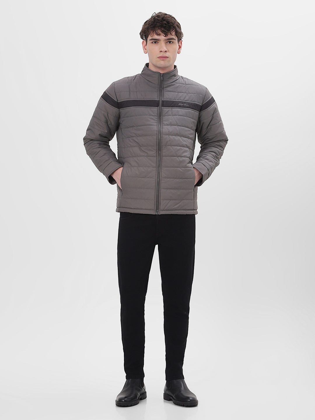 Grey Lightweight Puffer Jacket