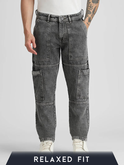 Grey Cloud Relaxed Fit Denim Cargo