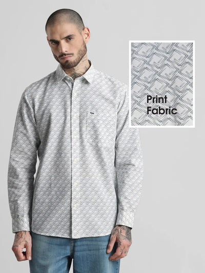 Grey Printed Shirt