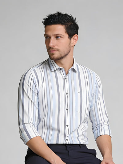 Grey Striped Shirt