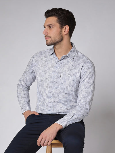 Grey Printed Shirt