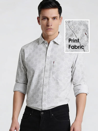 Grey Printed Shirt