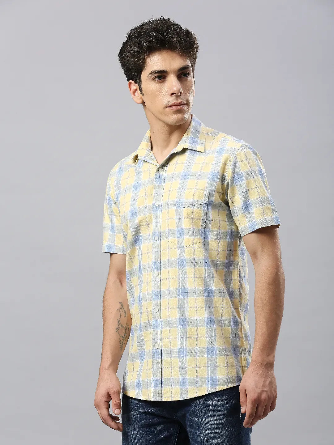 Yellow Checkered Shirt