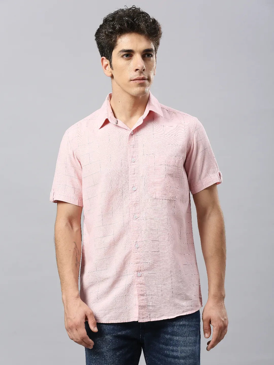 Pink Checkered Shirt