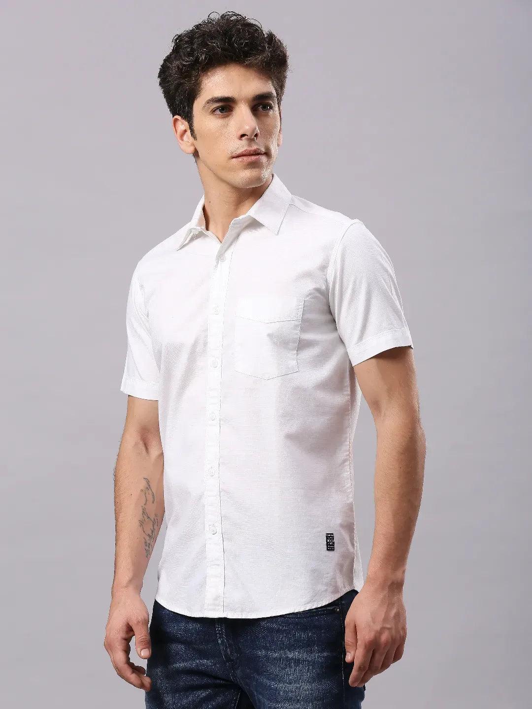 White Dobby Shirt