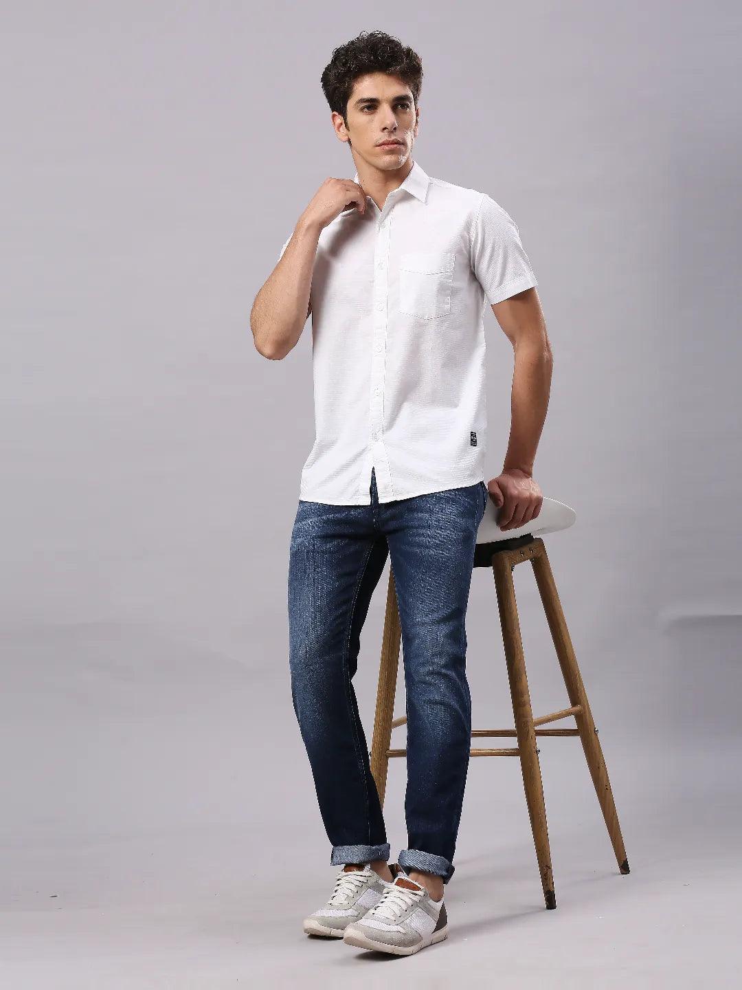 White Dobby Shirt