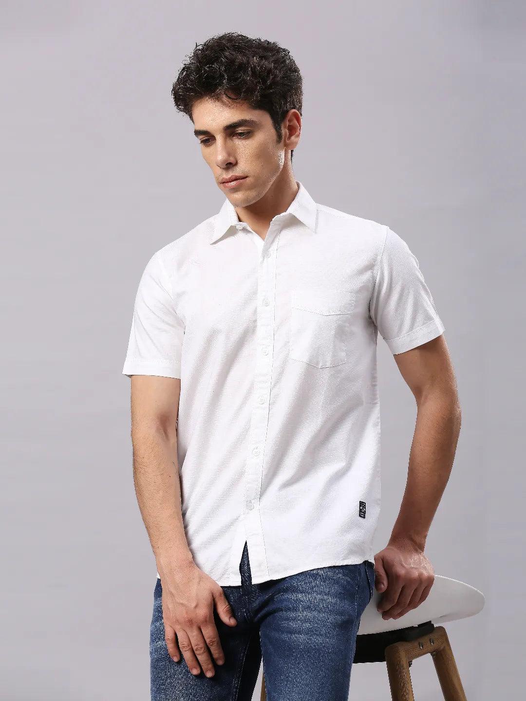 White Dobby Shirt