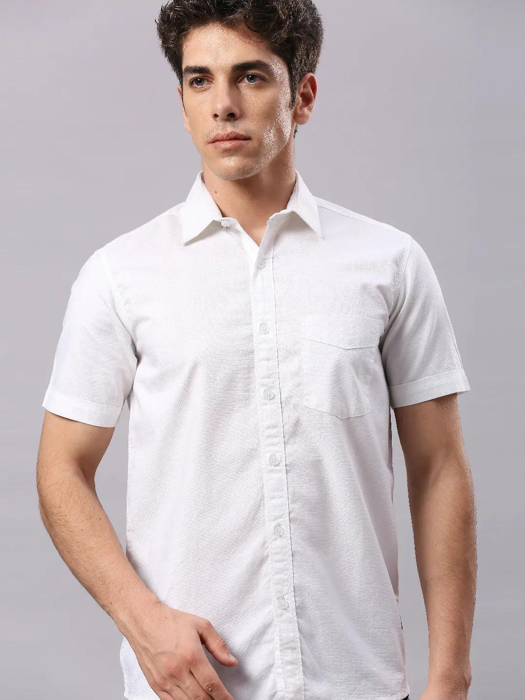 White Dobby Shirt