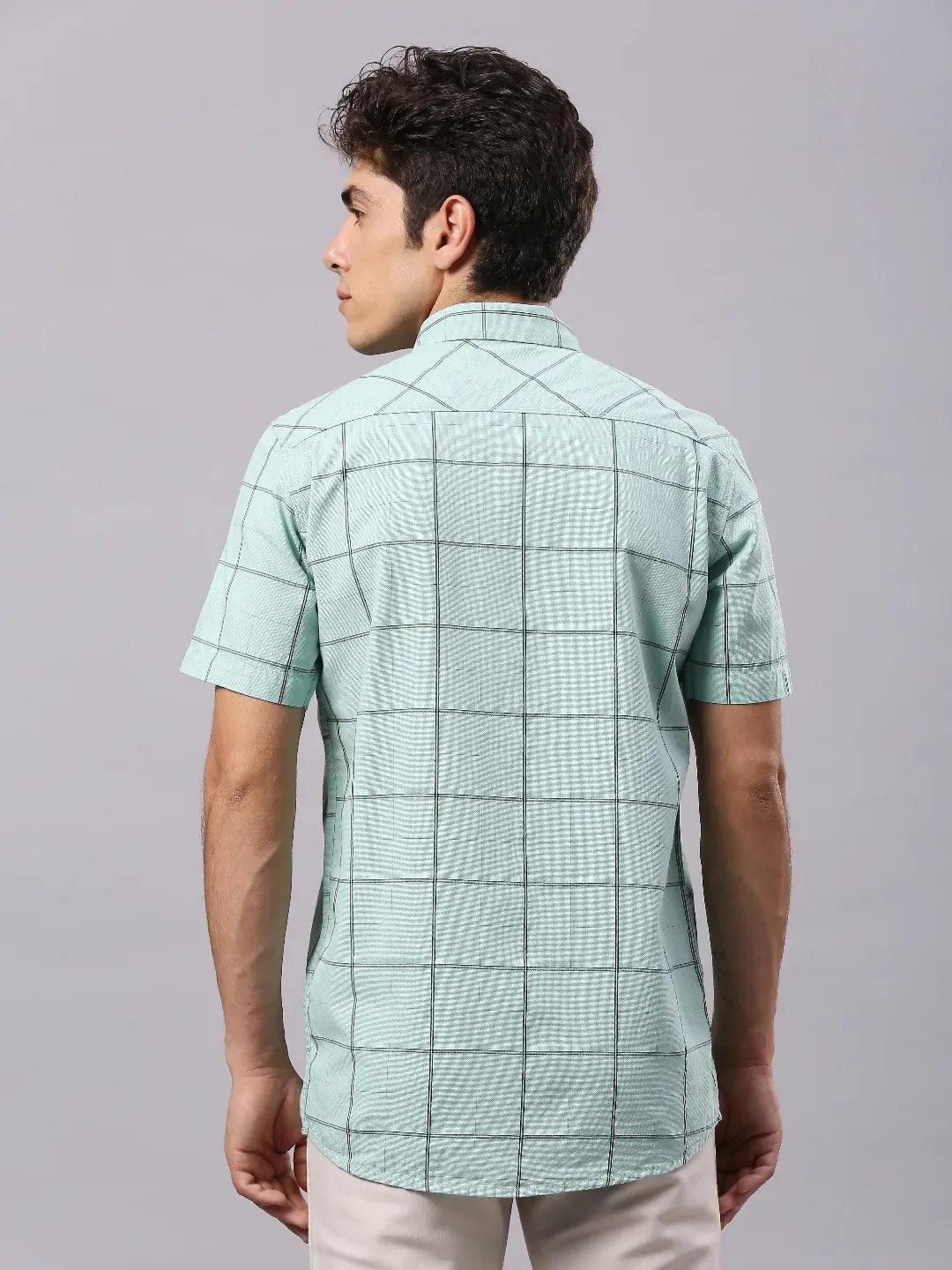 Sea Green Checkered Shirt