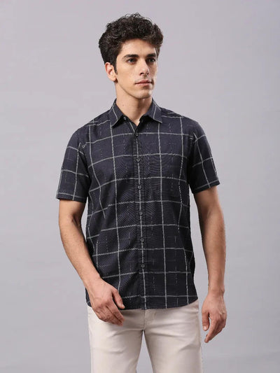 Charcoal Checkered Shirt