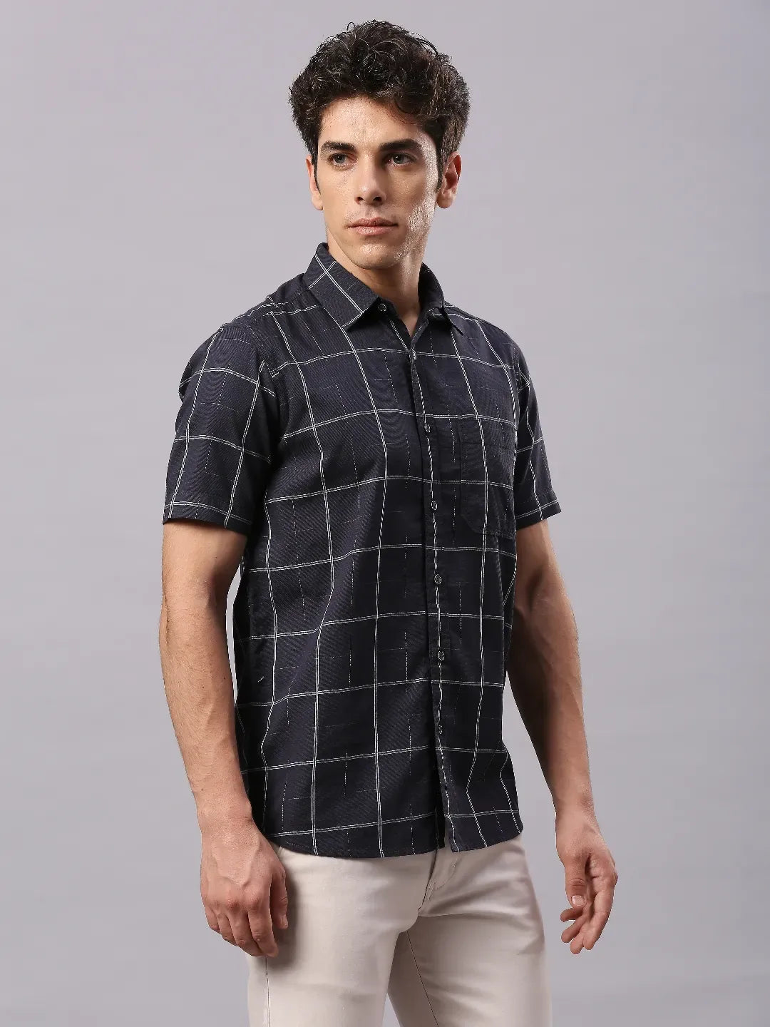 Charcoal Checkered Shirt