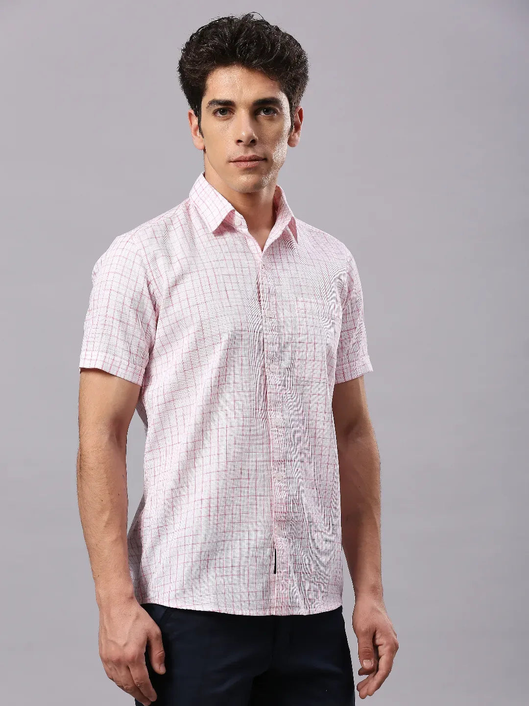 Pink Checkered Shirt