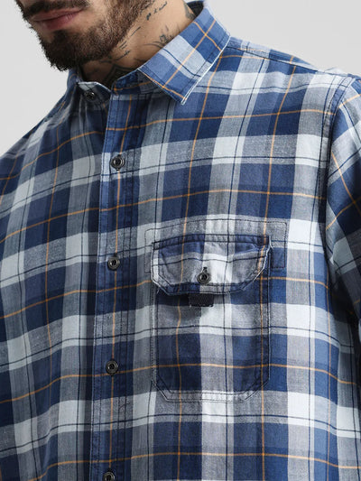 Indigo Checkered Shirt