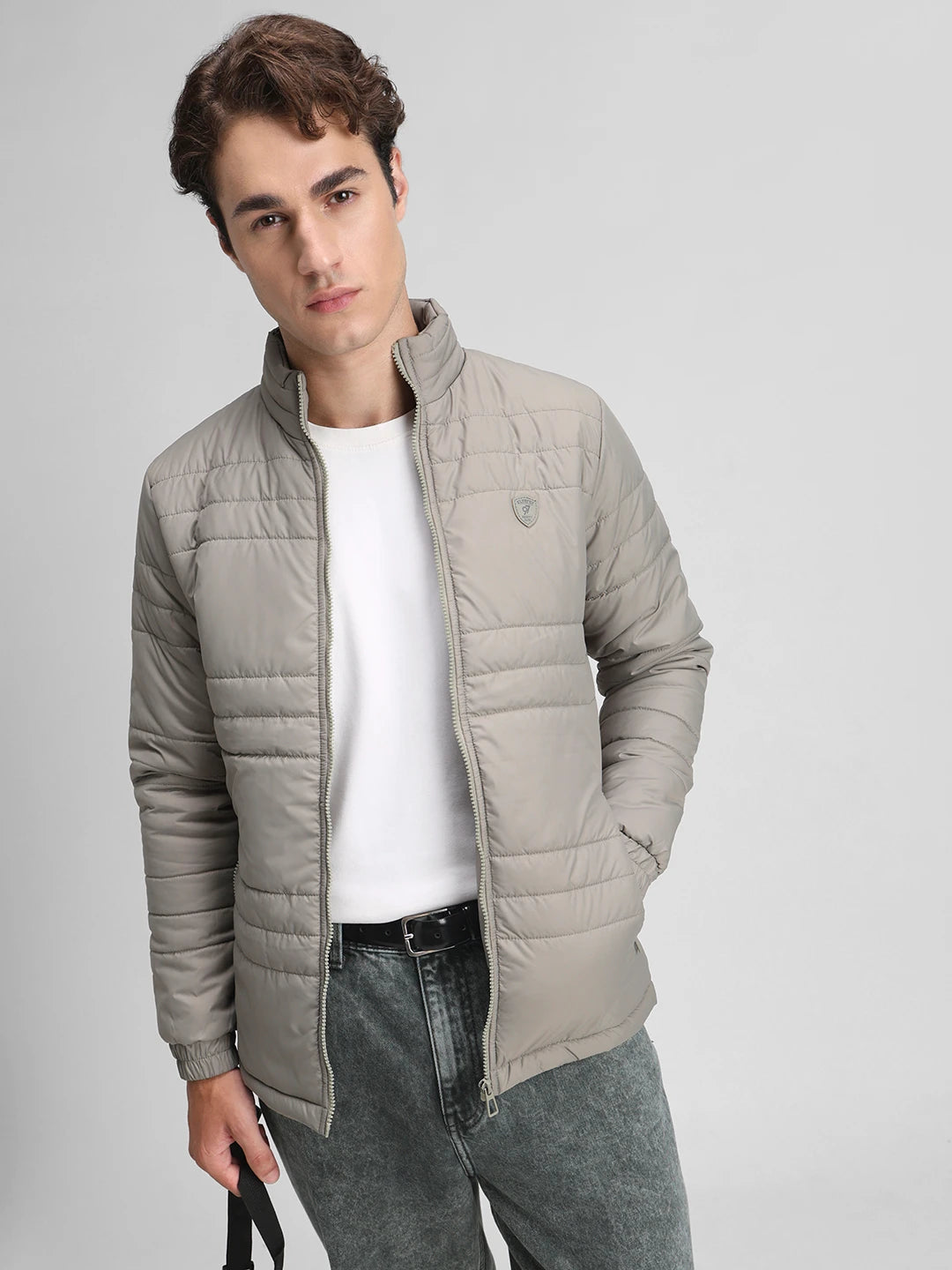 Pista Solid Puffer Regular Fit Jacket
