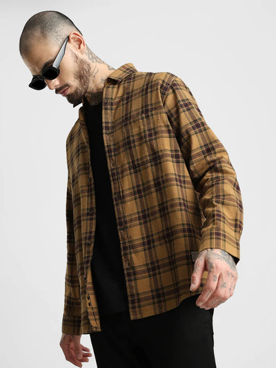 Khaki Checked Shirt