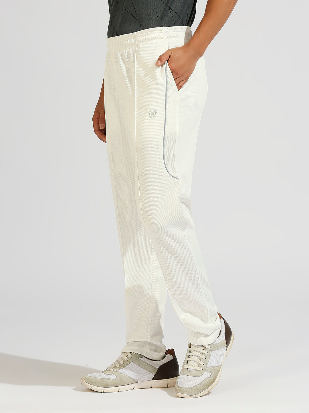 Athleisure White trackpants