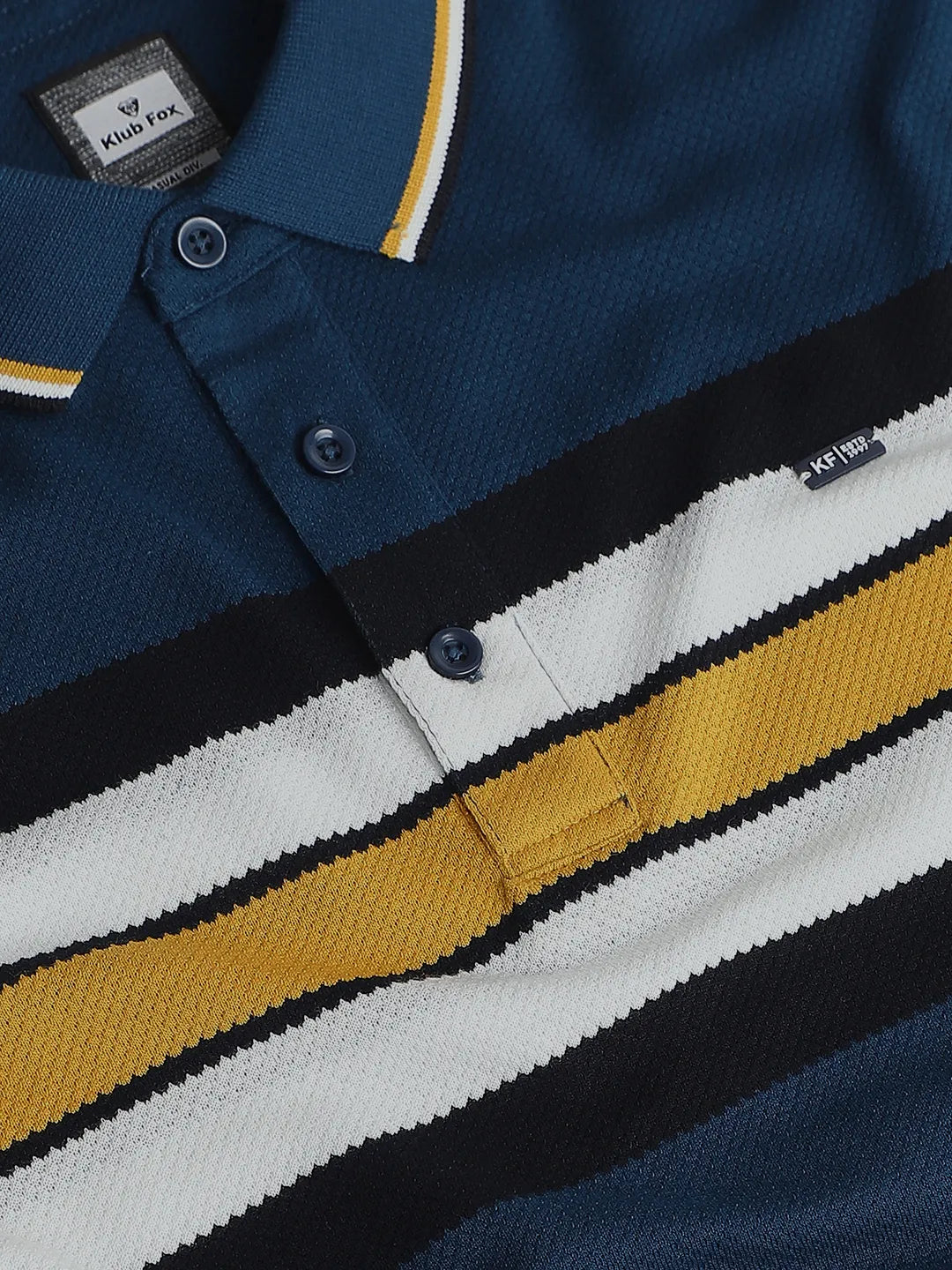 Mustard Striped Polo T-Shirt