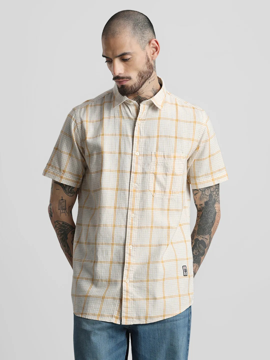 Mustard Checks Shirt