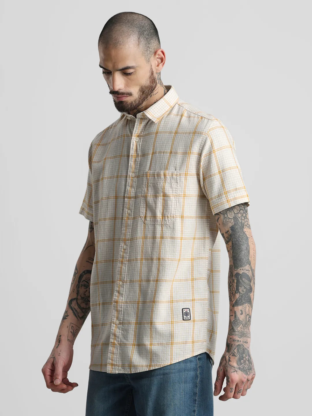 Mustard Checks Shirt
