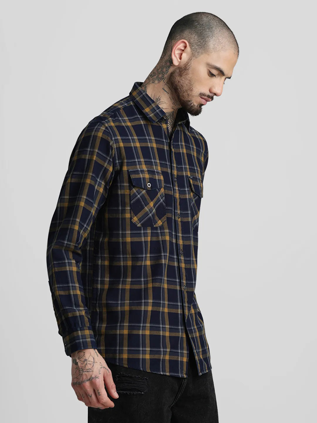 Mustard Checks Shirt