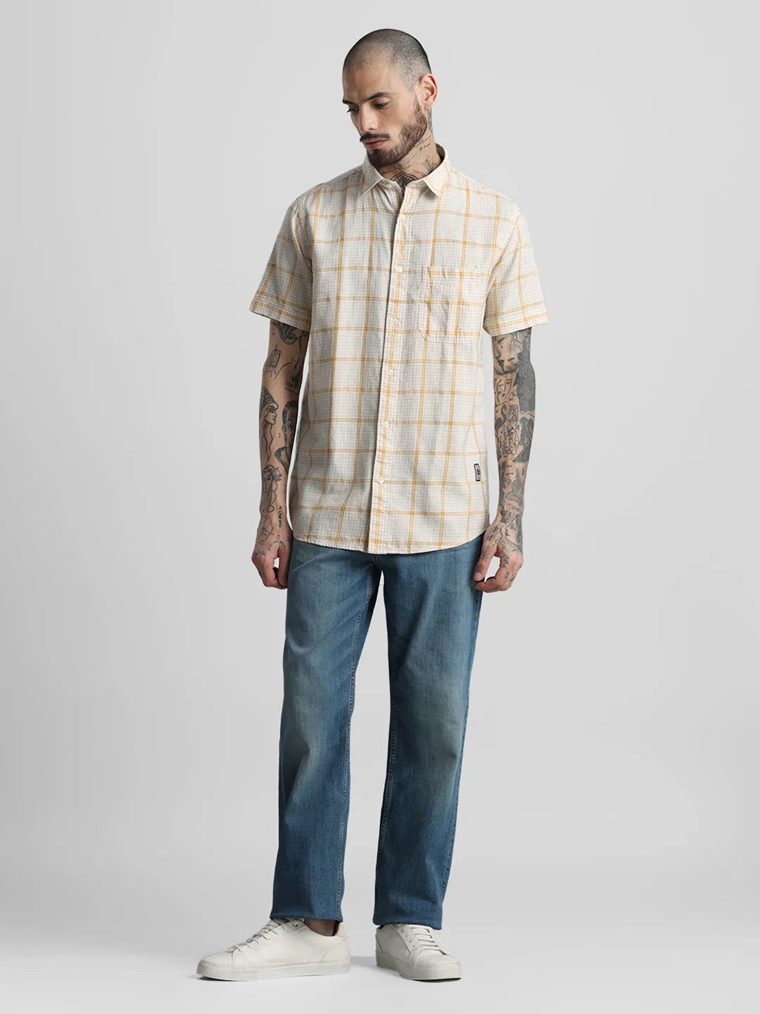 Mustard Checks Shirt