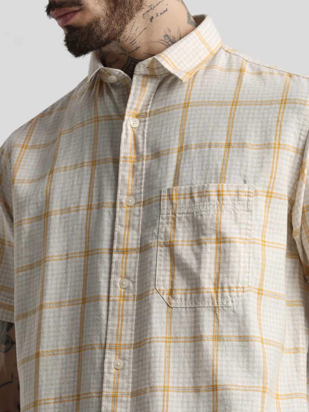 Mustard Checks Shirt