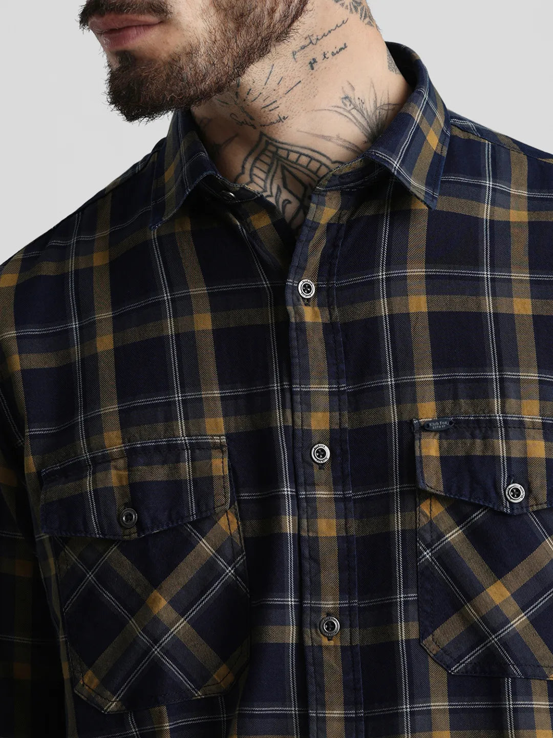 Mustard Checks Shirt