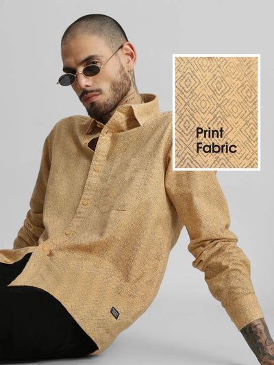 Mustard Printed Shirt