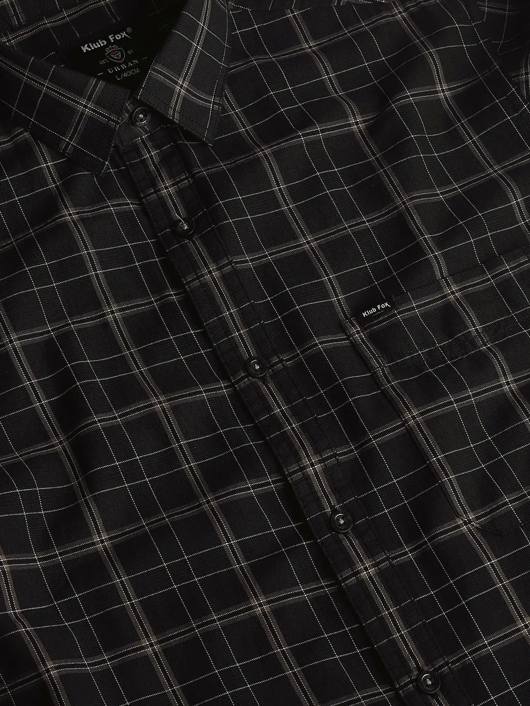 Dark Grey Checks Shirt