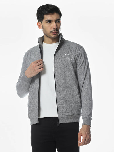 Black Grindle Solid Sweatshirt