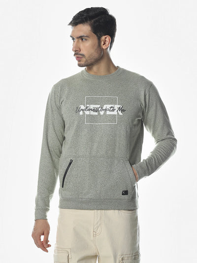 Pista Printed Regular Fit Sweatshirt
