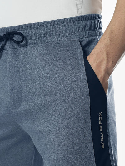 Blue Solid Premium Joggers