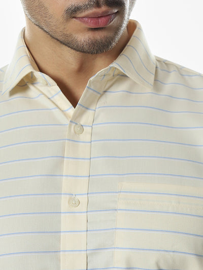 Lemon Striped Slim Fit Shirt