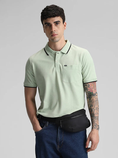 Pista Melange Solid Polo T-Shirt