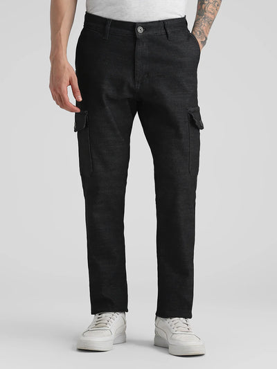 6 Pocket Black Cargo Pant