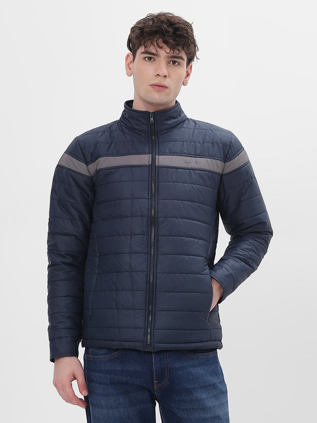 Navy Lightweight Puffer Jacket