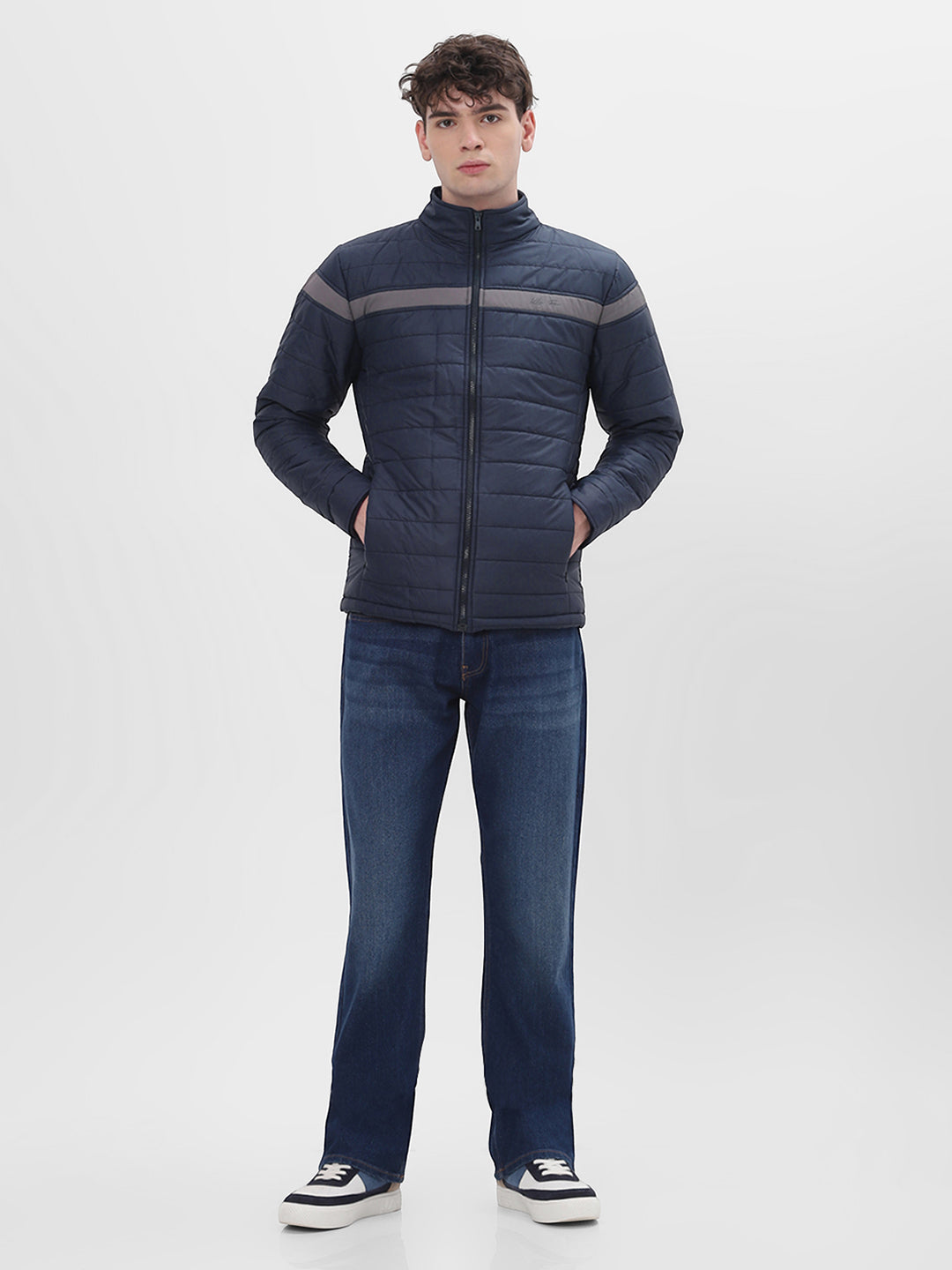Navy Lightweight Puffer Jacket