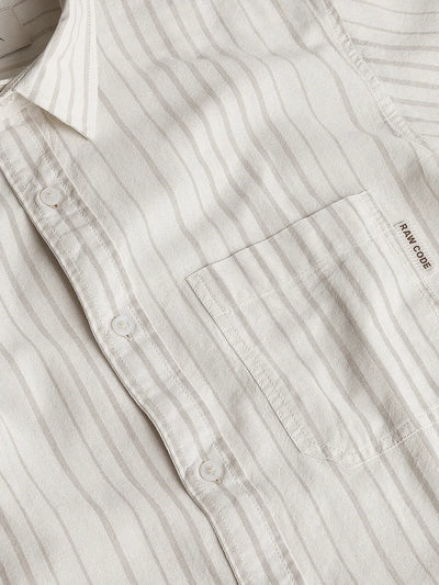 Beige Striped Shirt