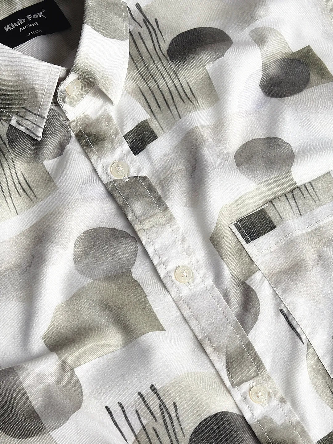 Olive Printed Shirt