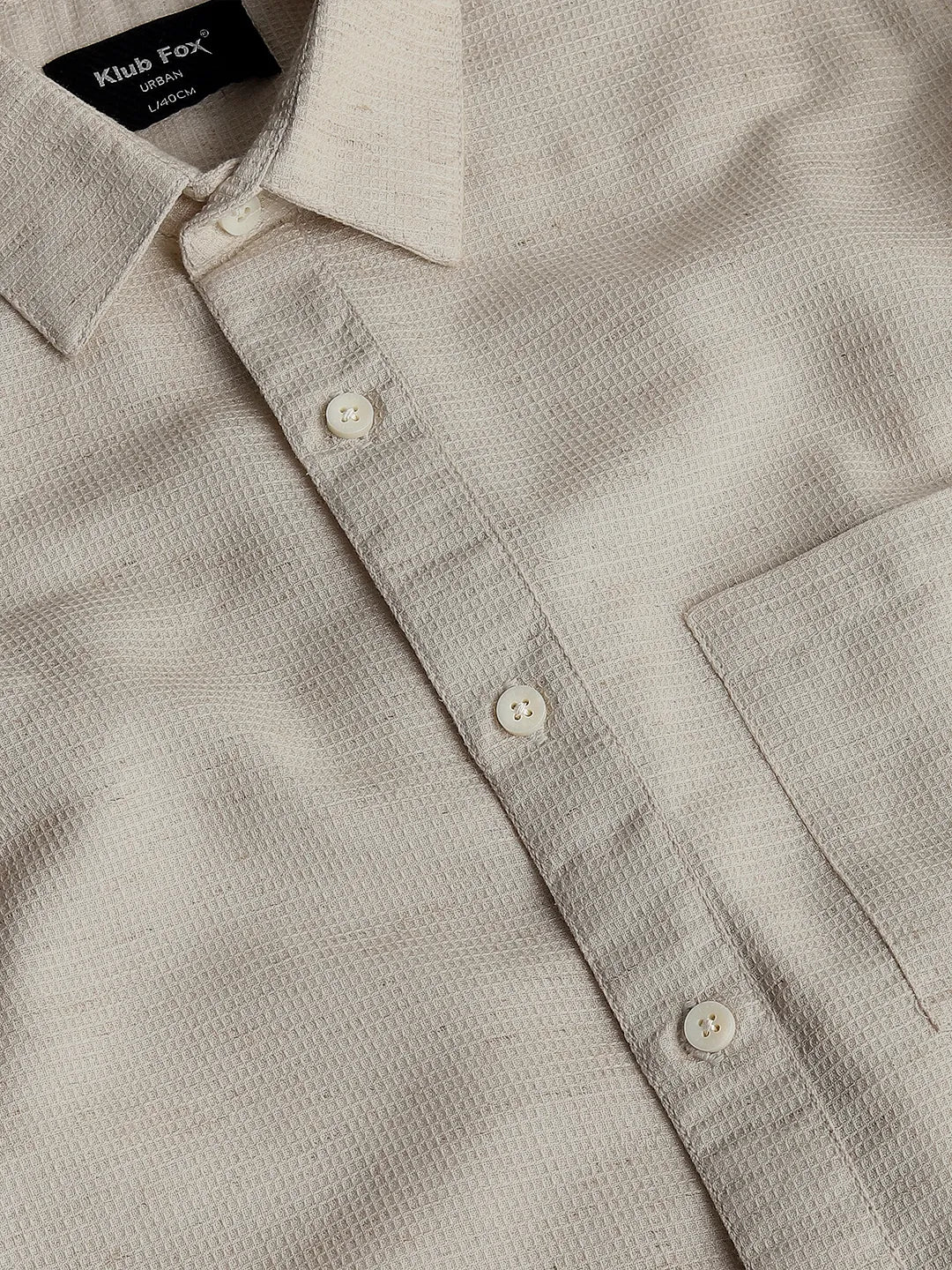 Beige Dobby Shirt