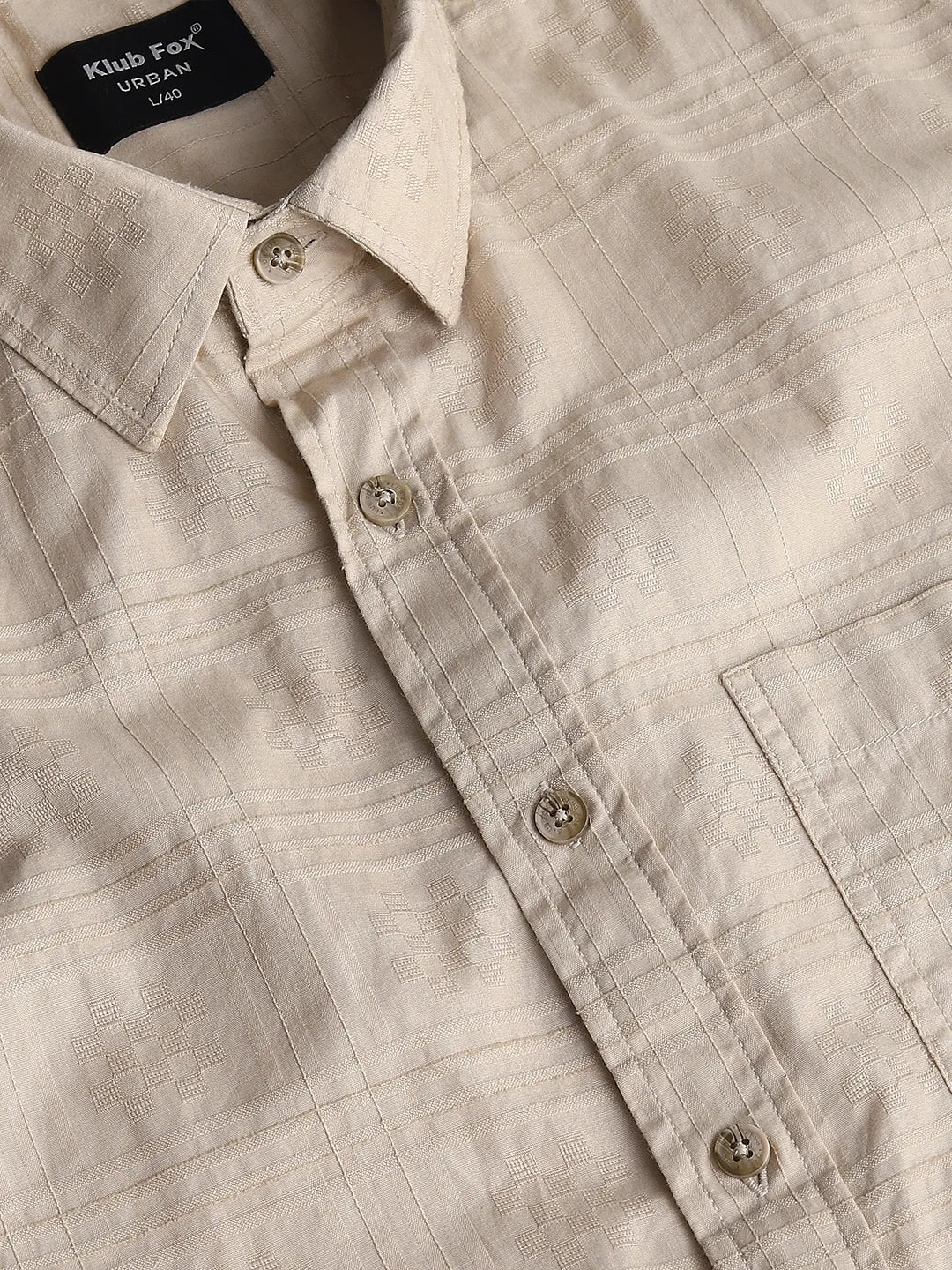 Beige Checks Shirt