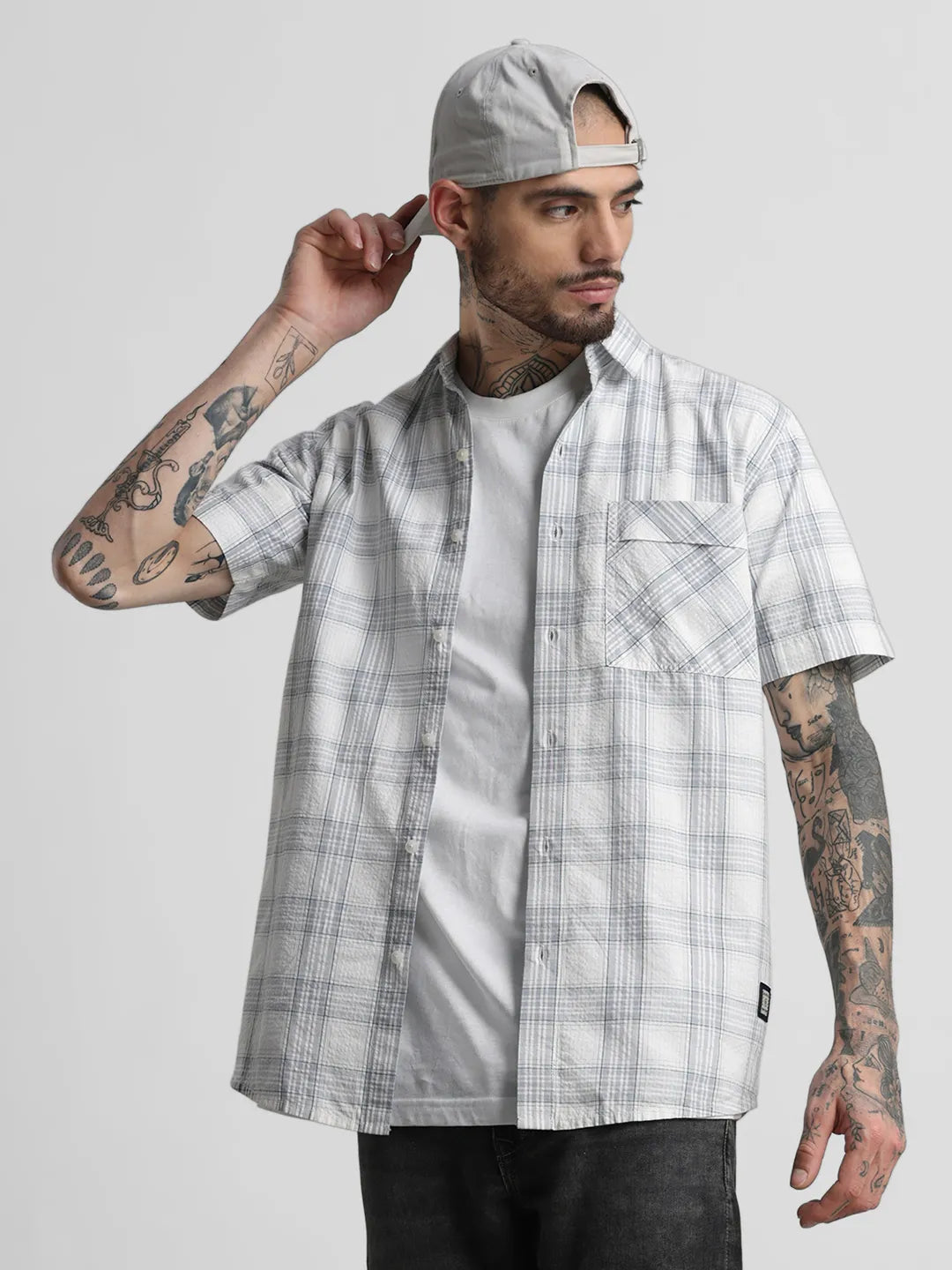 Grey Checks Shirt