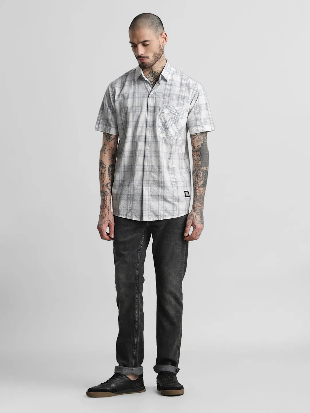 Grey Checks Shirt