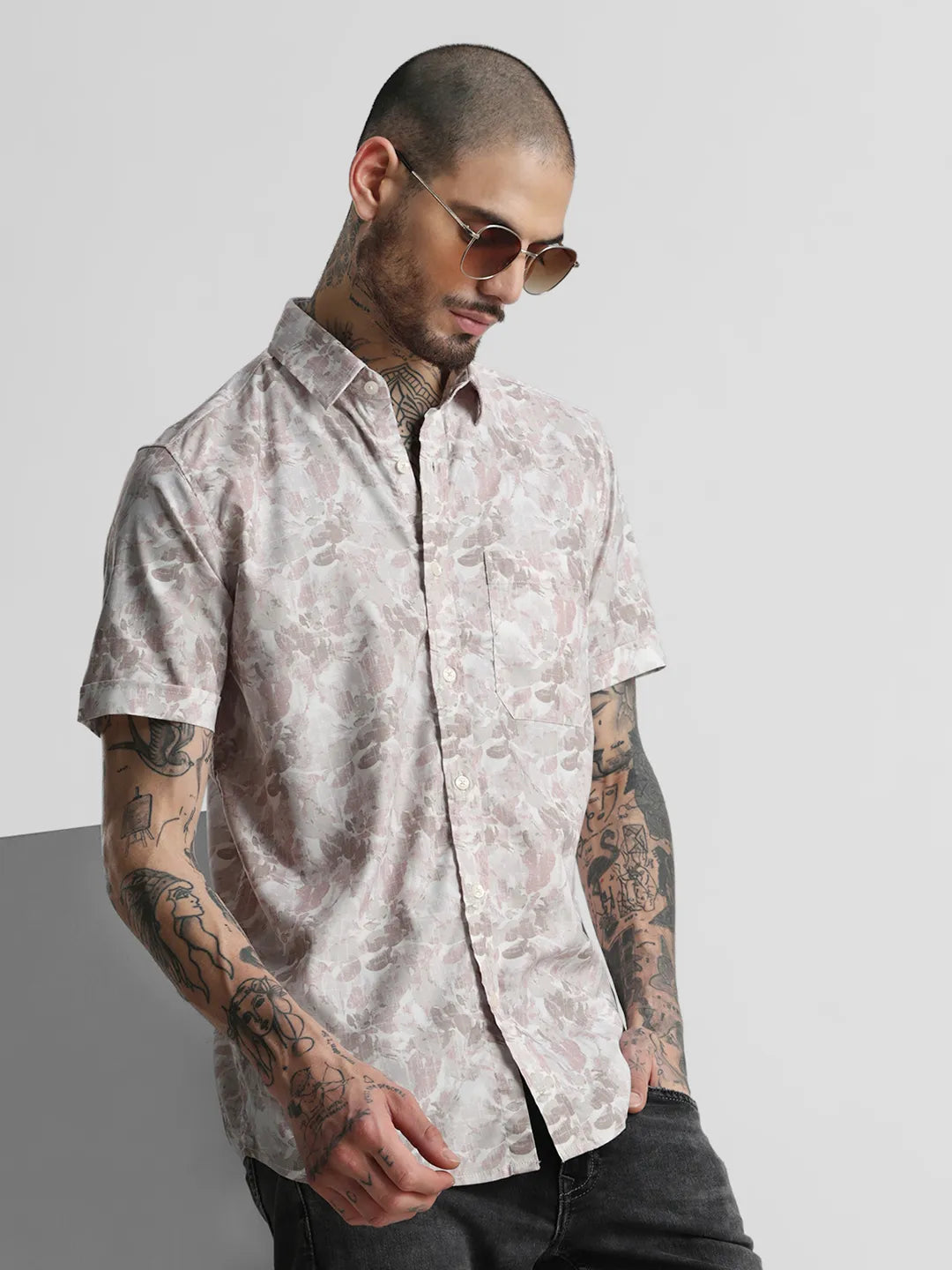 Pink Printed Shirt