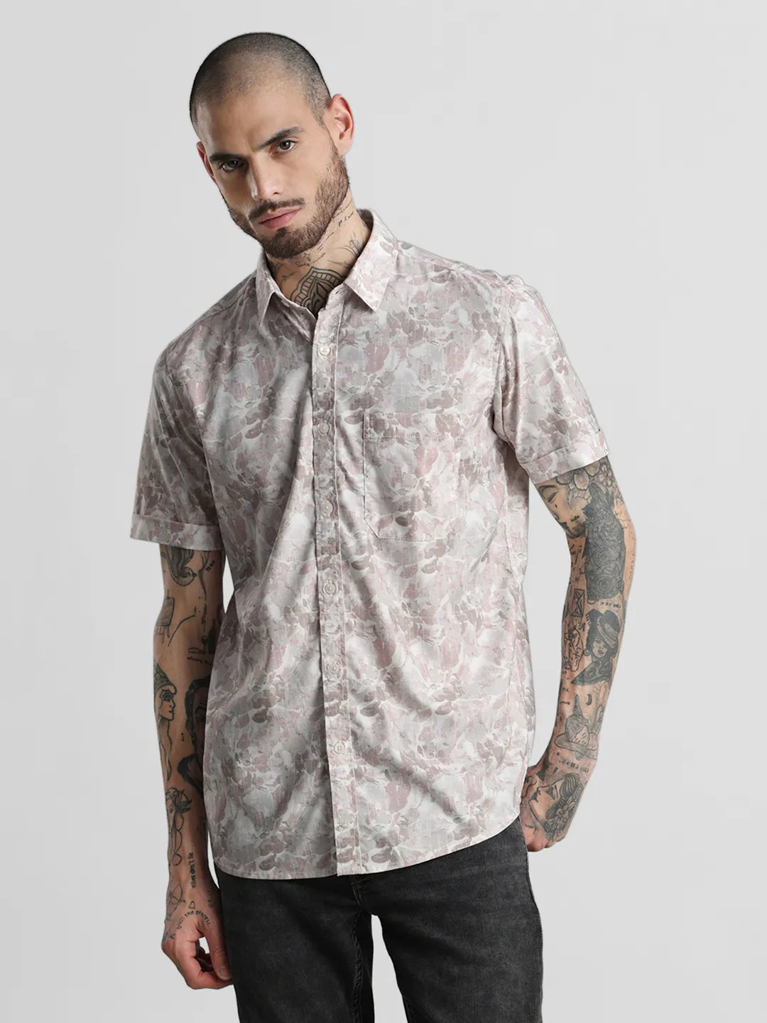 Pink Printed Shirt