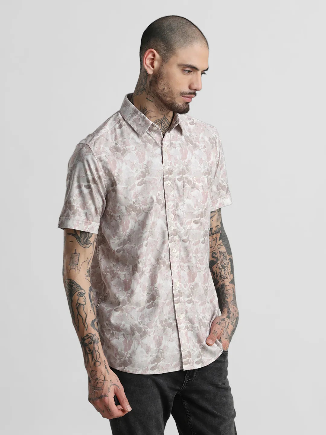 Pink Printed Shirt