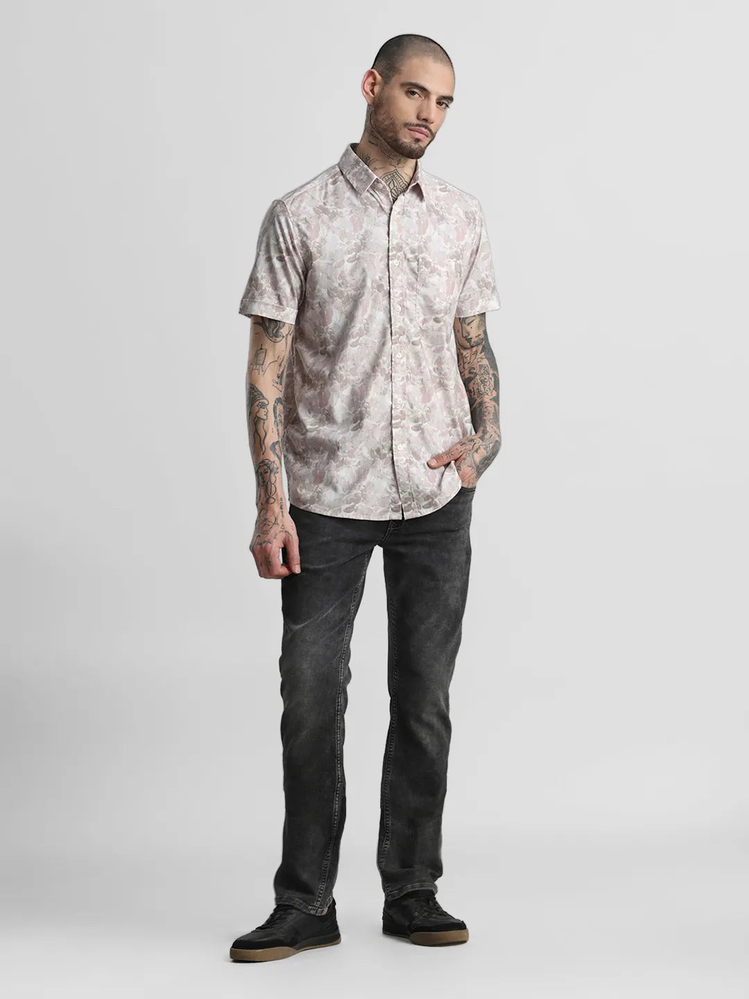 Pink Printed Shirt