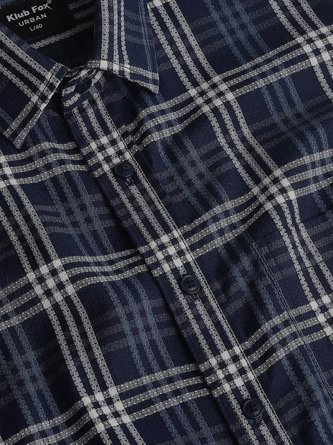 Navy Checks Shirt
