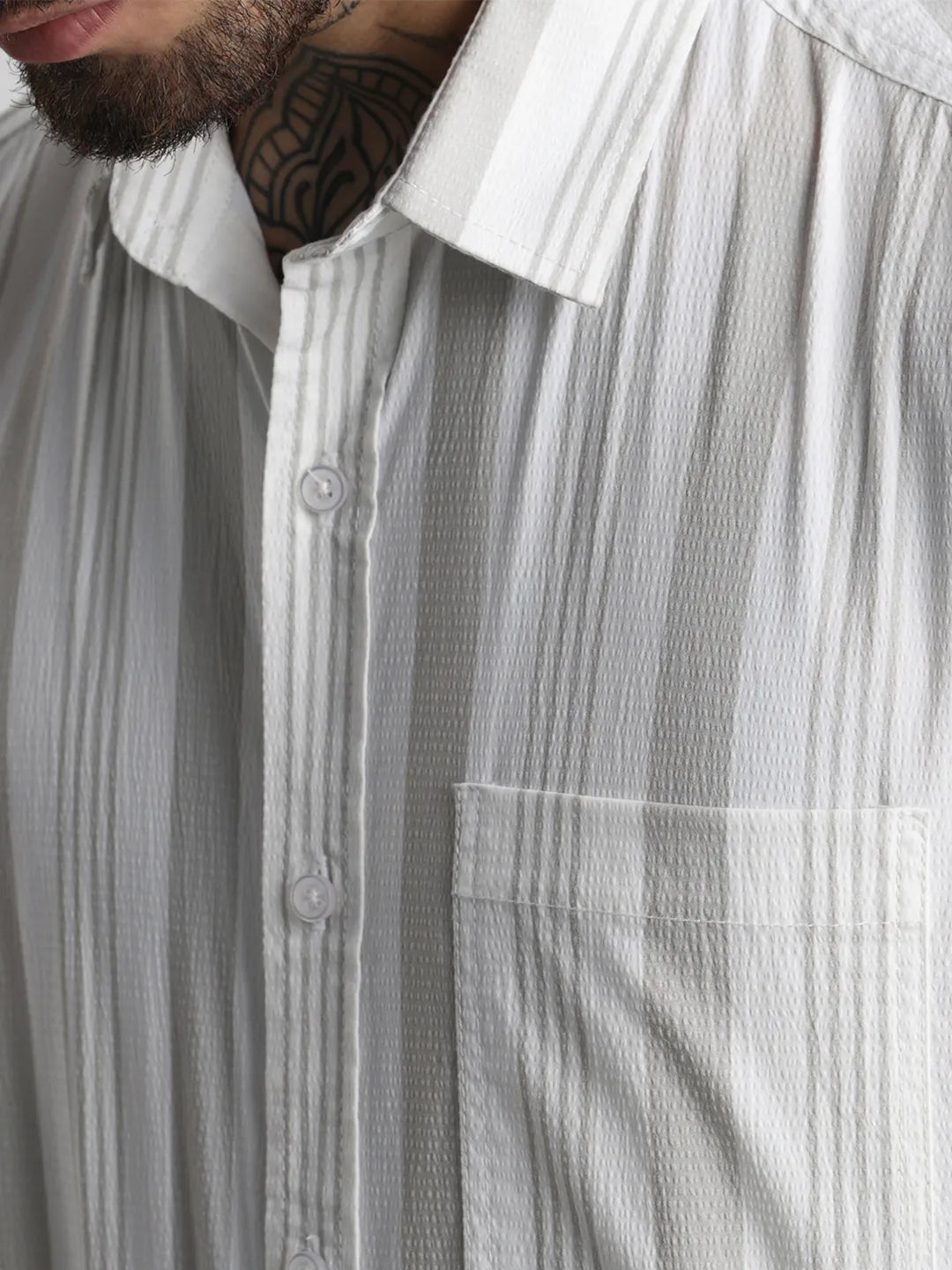 Beige Printed Shirt